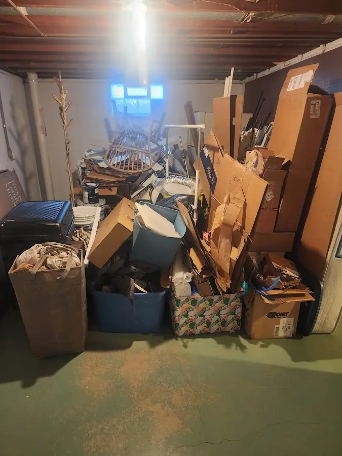 Roll-off dumpster container at job site for Concrete Dumpster Rental in Mishawaka